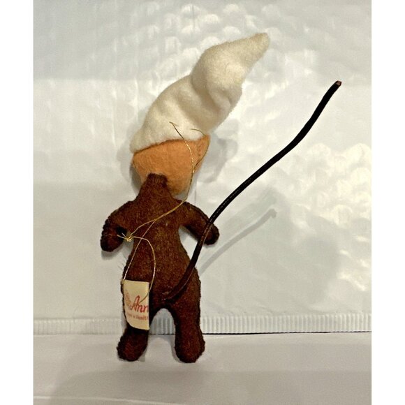 Annalee Christmas Mouse With Hat Felt Hanging Ornament 5" Posable Vintage 2001 - Picture 2 of 9